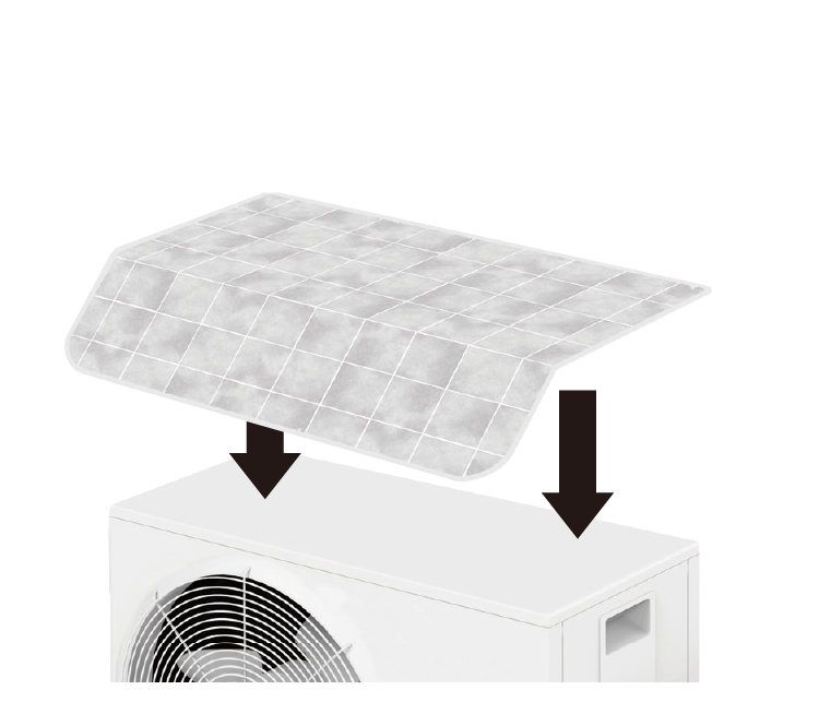 室外機の温度上昇を抑え冷房運転の負担を軽減