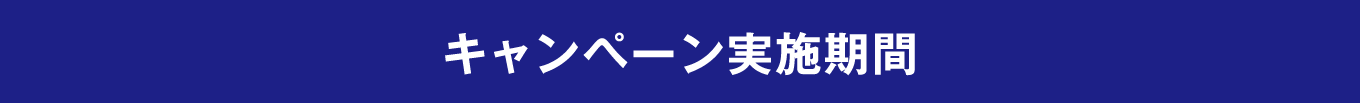 キャンペーン実施期間