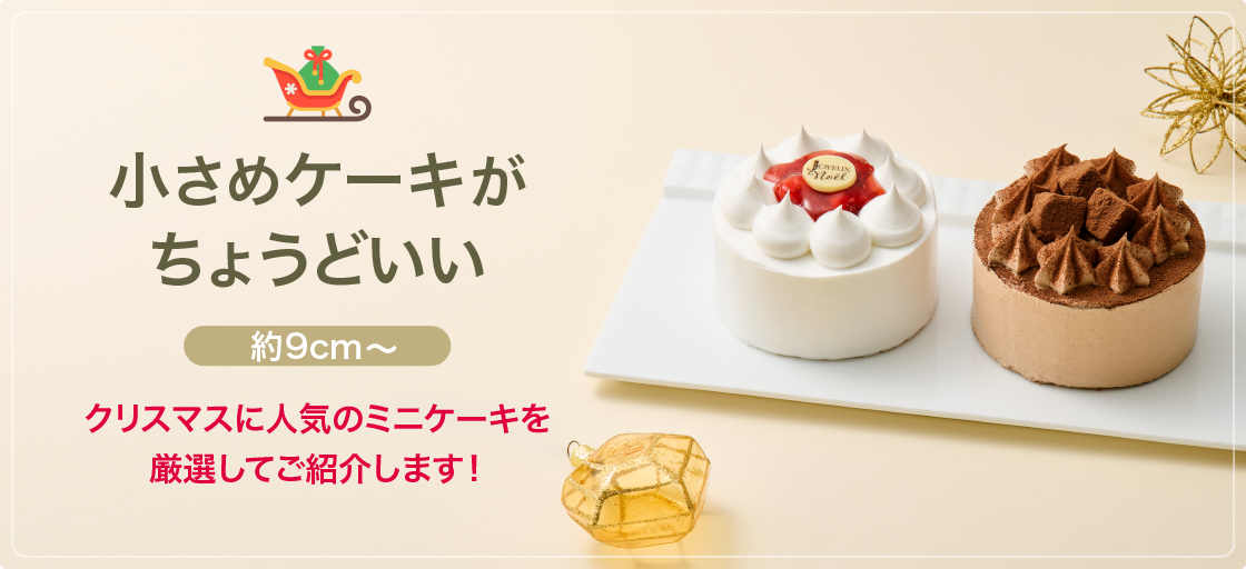 小さめケーキがちょうどいい クリスマスに人気のミニケーキを厳選してご紹介します！