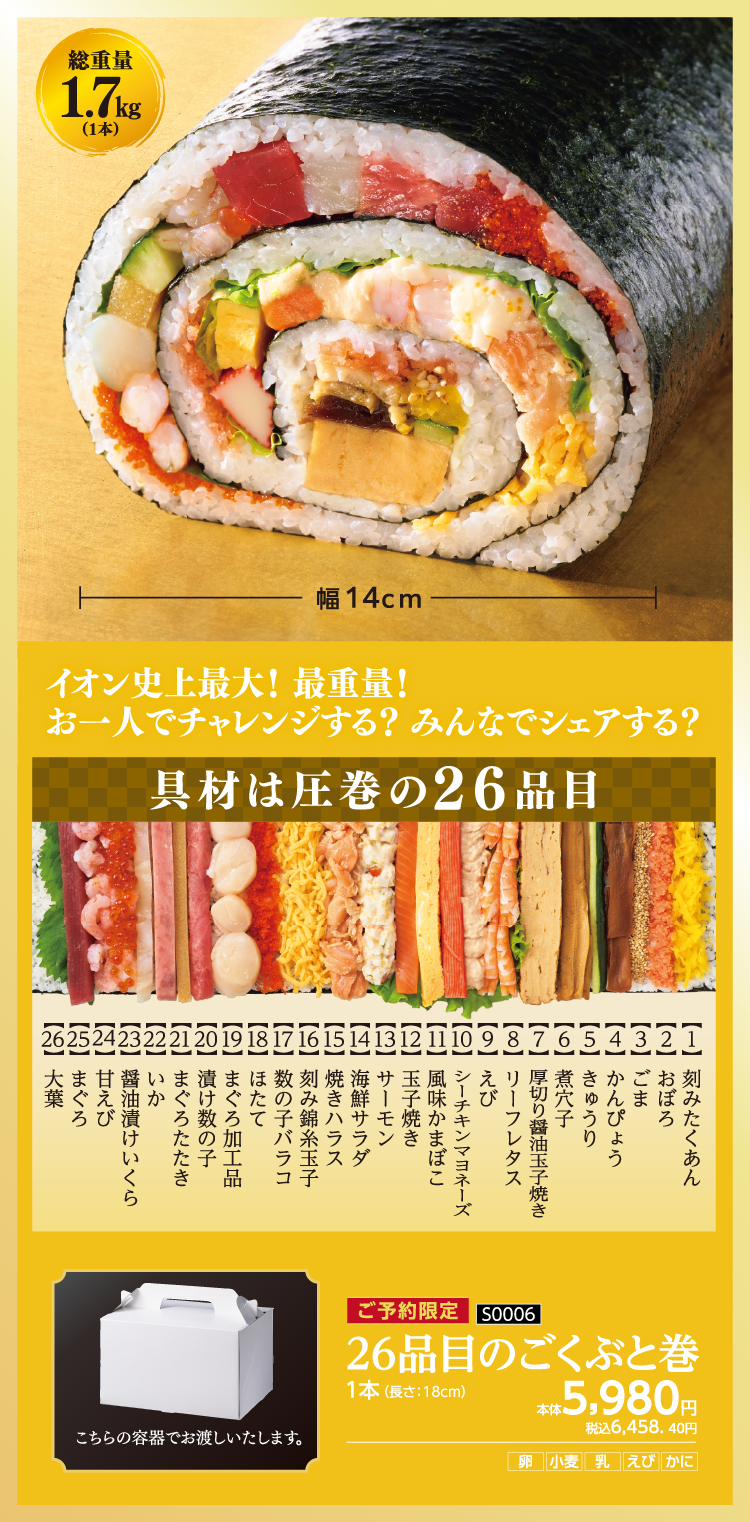 26品目のごくぶと巻