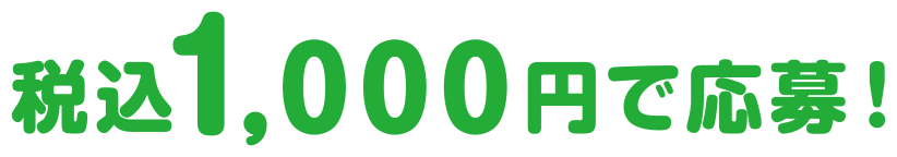 税込1,000円で応募！