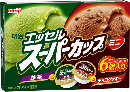 エッセルスーパーカップミニ抹茶・チョコクッキー