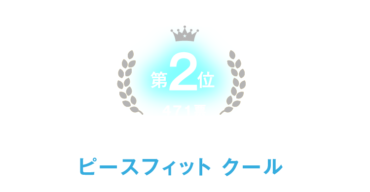 第2位 471票 サラッとDRY ピースフィット クール