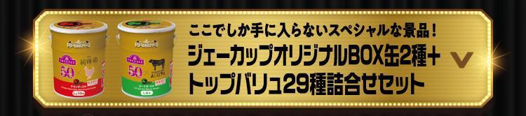 ジェーカップオリジナルBOX缶2種＋トップバリュ29種詰合せセット