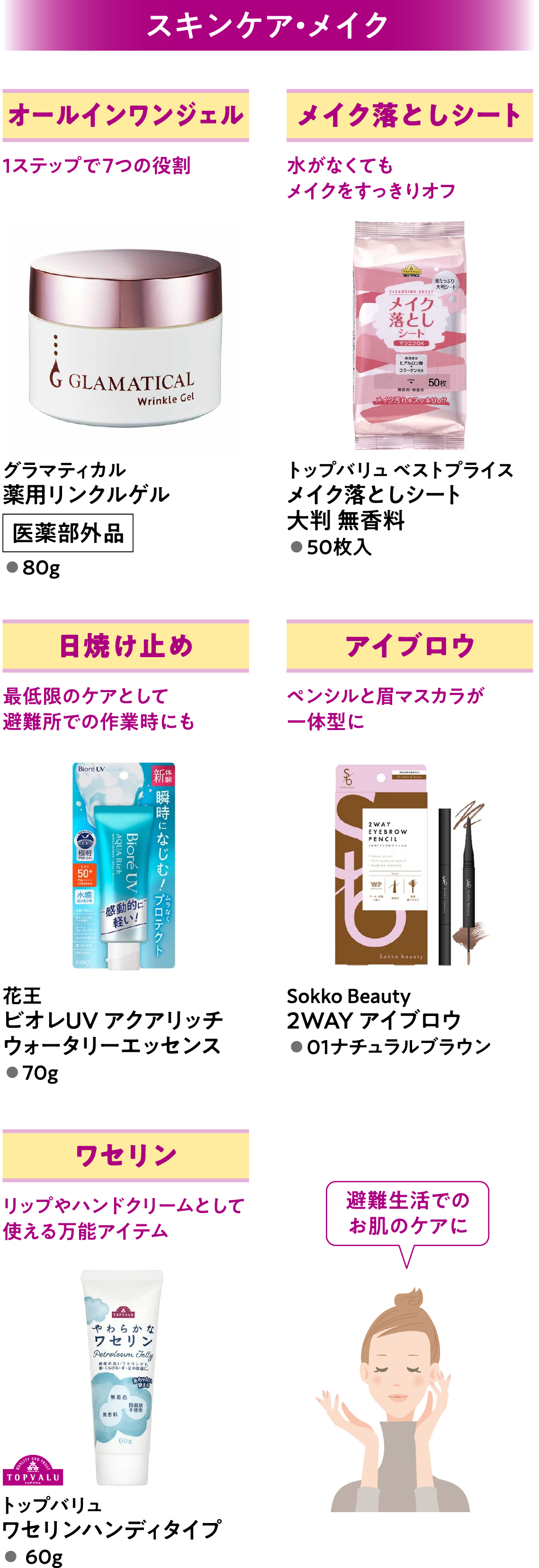 スキンケア・メイク