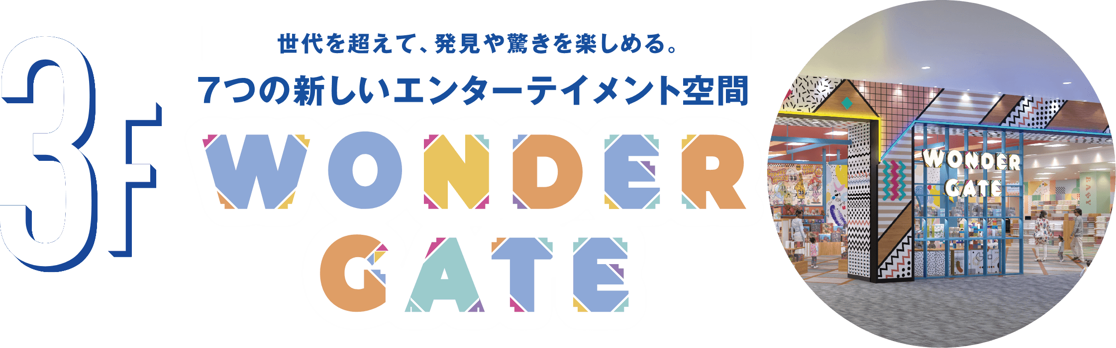 世代を超えて、発見や驚きを楽しめる。7つの新しいエンターテイメント空間WONDER GATE