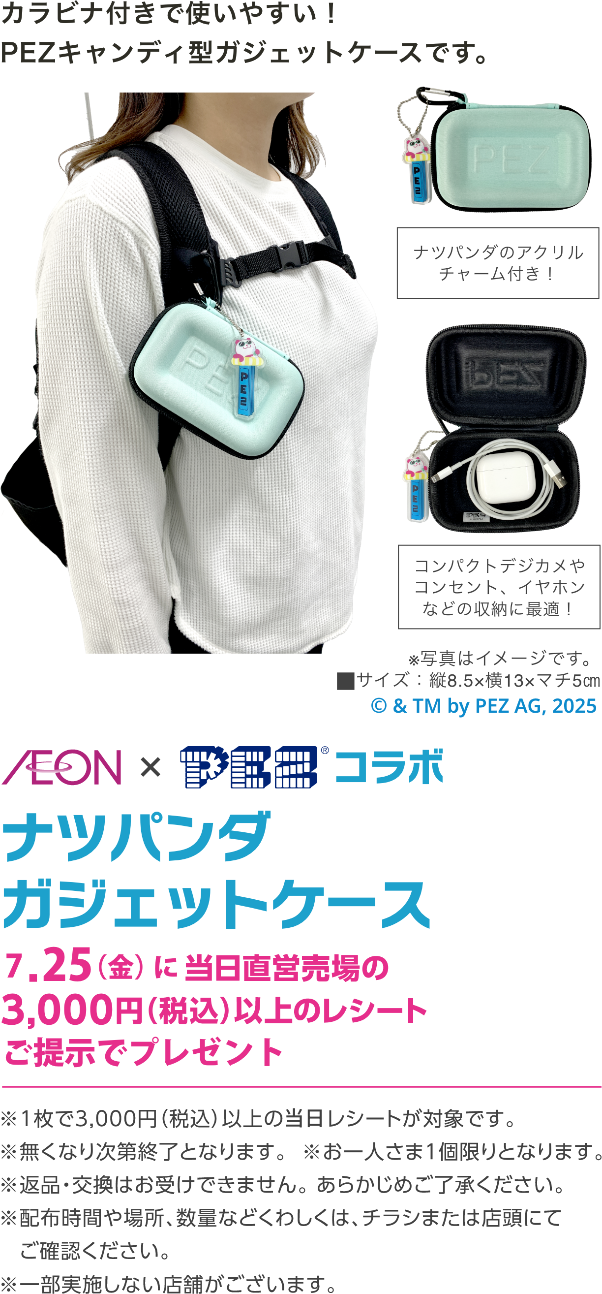 ナツパンダガジェットケースプレゼント