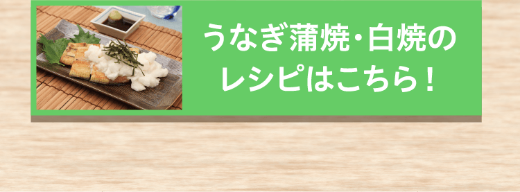 うなぎ白焼のレシピはこちら！