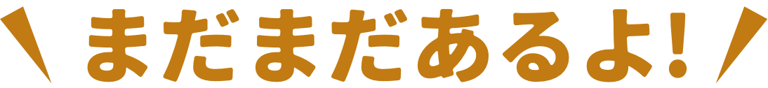 まだまだあるよ！