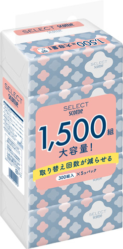 スコッティセレクトソフトパックティッシュ