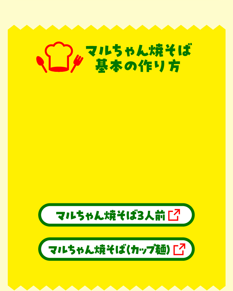 マルちゃん焼そば基本の作り方