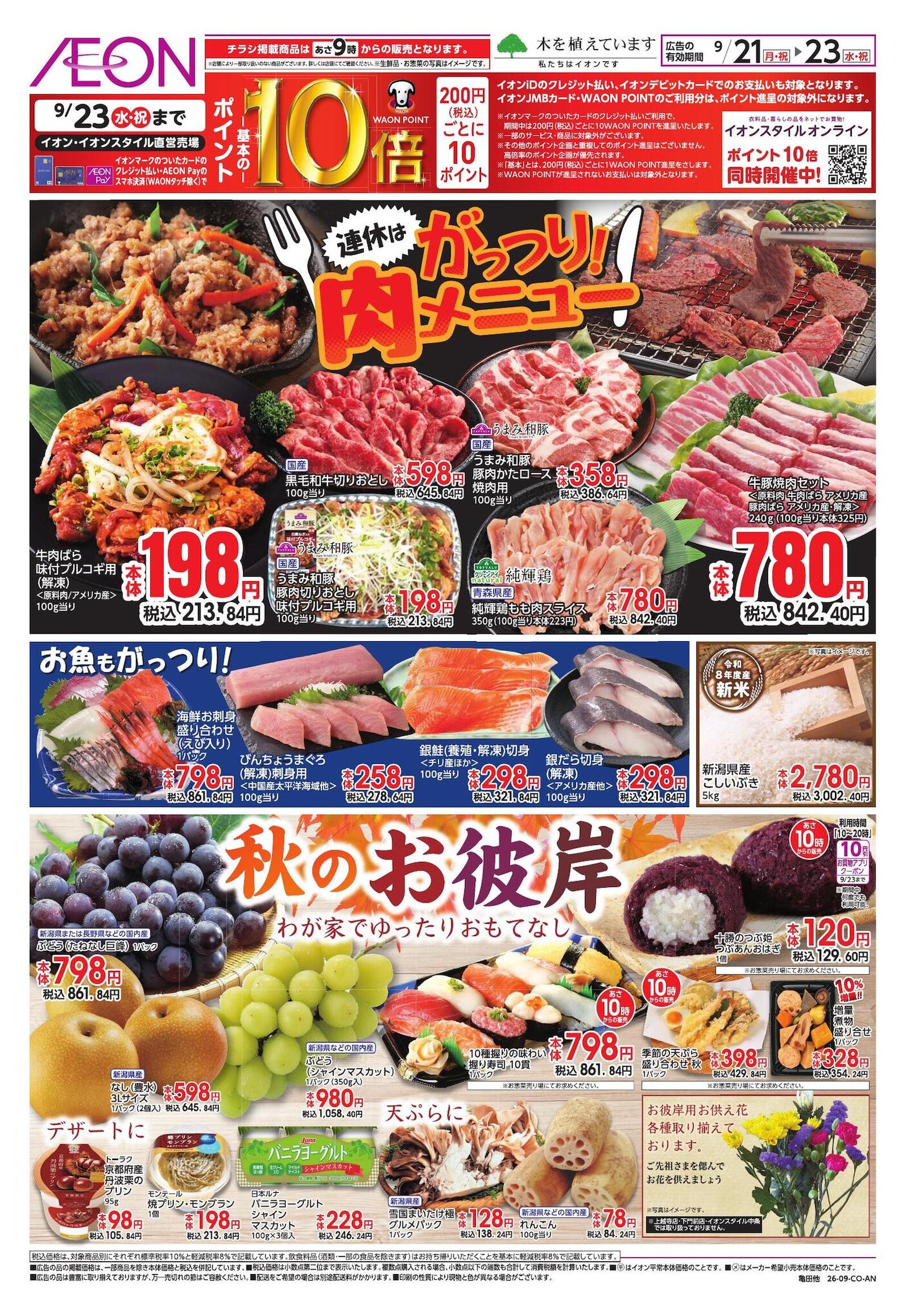 イオン藤見町店のチラシ