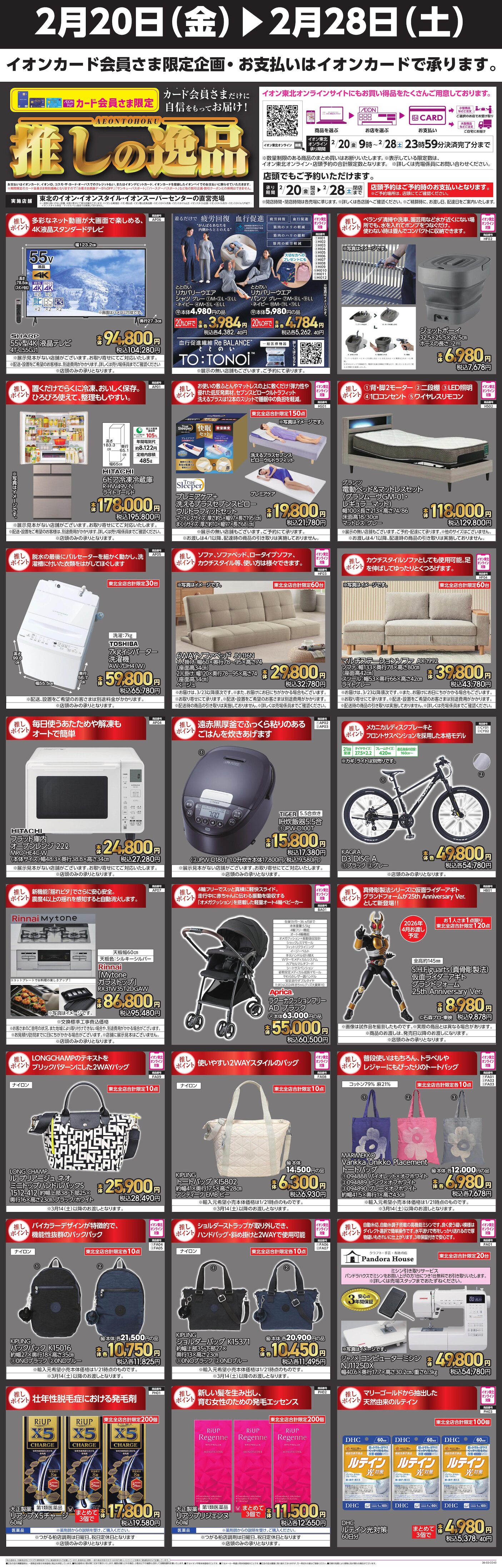 イオン八戸田向店のチラシ