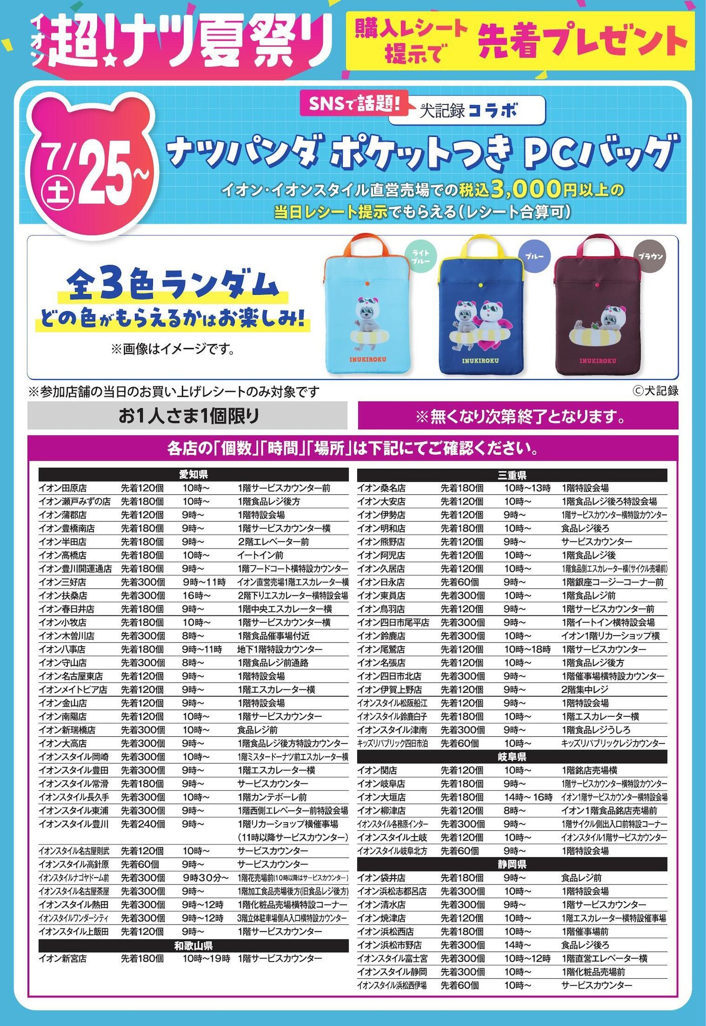 イオン豊川開運通店のチラシ
